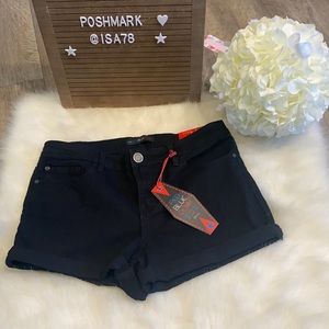 RED BLUE DENIM Superior Black Shorts